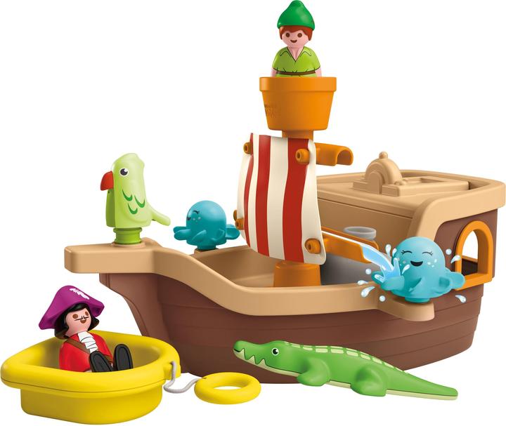 Immagine prodotto Playmobil 71769 JUNIOR & Disney: La nave dei pirati di Peter Pan con schizzi d'acqua e divertimento (71769, Playmobil Junior)
