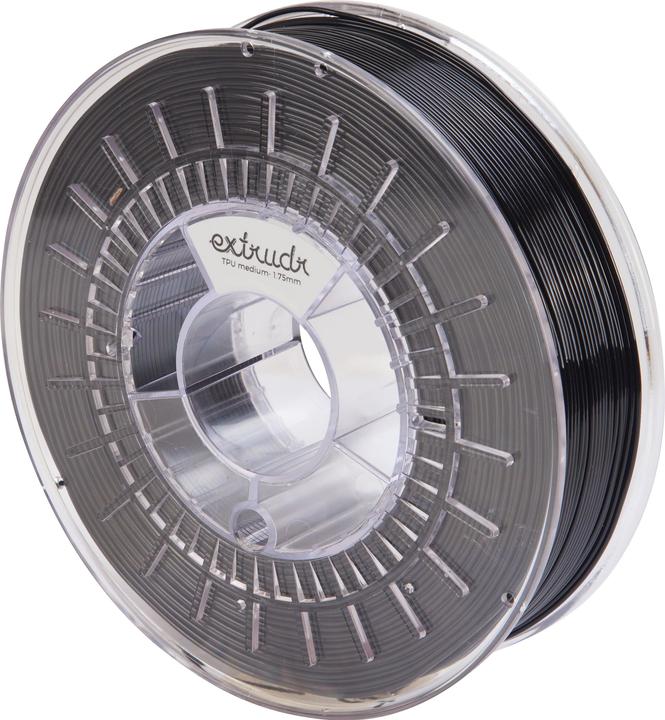 Image du produit Extrudr Flex Medium Noir 1,75 mm 750 g (TPU, 1.75 mm, 750 g, Noir)