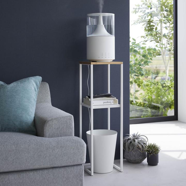 Image du produit Yamazaki Étagère à 2 niveaux avec plateau en bois TOWER