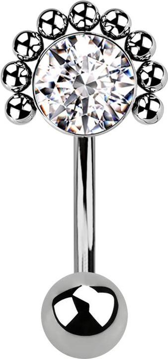 Actual product image Star Piercing Saddle rose gold (without brass, Titanium G23)