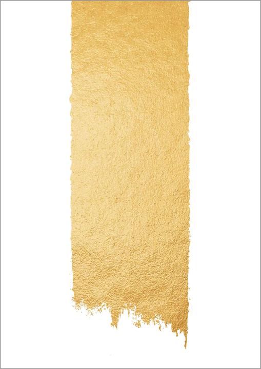 Golden brush stroke