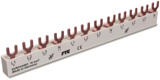 Produktbild FTG Gabel E12 4p 16qmm ES41216 Sammelschiene Eurovario f.Legr Hager (Kabel)