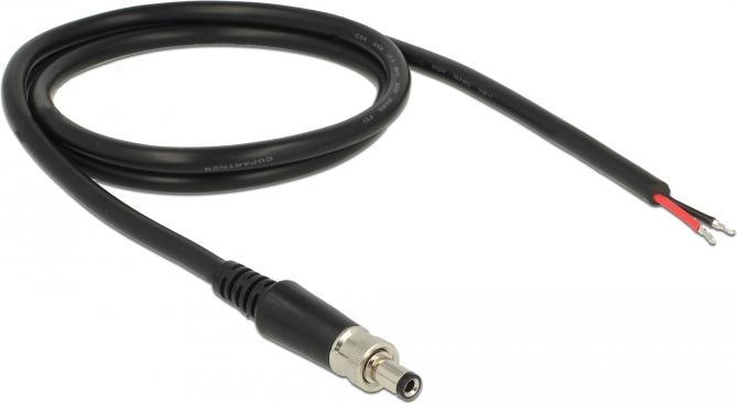 Actual product image Delock Power cable DC jack 5.5 mm x 9.5 mm (ID: 2.5 mm) (M) to without connector (0.95 m)