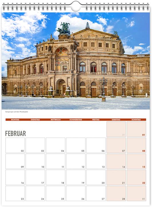 Image du produit Einschreibkalender Dresden und Schsische Schweiz 2026 (30 x 40 cm, Non contraignant, Allemand)