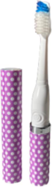Produktbild Slim Sonic Reisezahnbürste purple white bubble