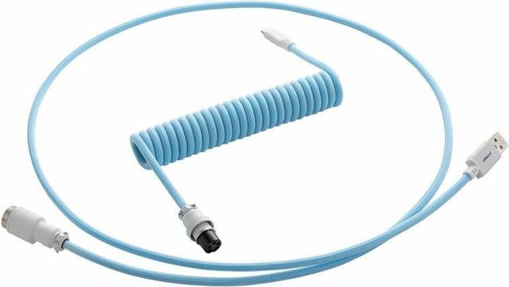 Produktbild CableMod Pro Coiled Keyboard Cable USB-C zu USB Typ A, Blueberry Cheesecake (1.50 m, USB 2.0)
