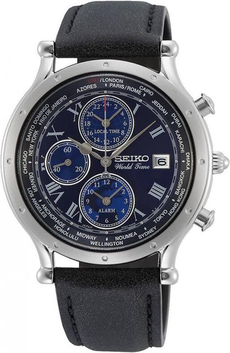 Image du produit Seiko Édition spéciale sur l'heure mondiale des hommes (Montre analogique, 40 mm)