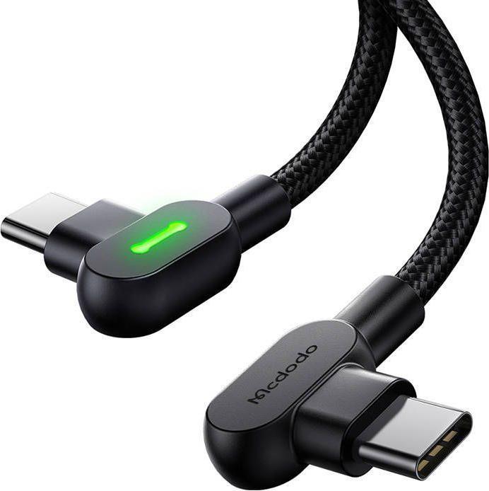 Actual product image Mcdodo USB-C to USB-C 60W Cable, 2m (Black) (2 m)