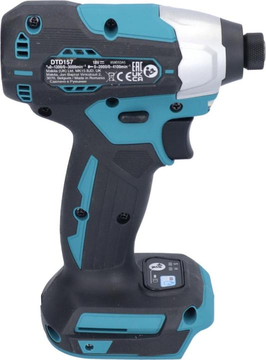 Actual product image Makita DTD 157 RM cordless impact wrench 18 V 140 Nm 1/4" brushless + 2x rechargeable battery 4.0 Ah + (Rechargeable battery operated)
