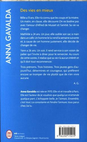 Produktbild Des vies en mieux (Französisch, Anna Gavalda, 2015)