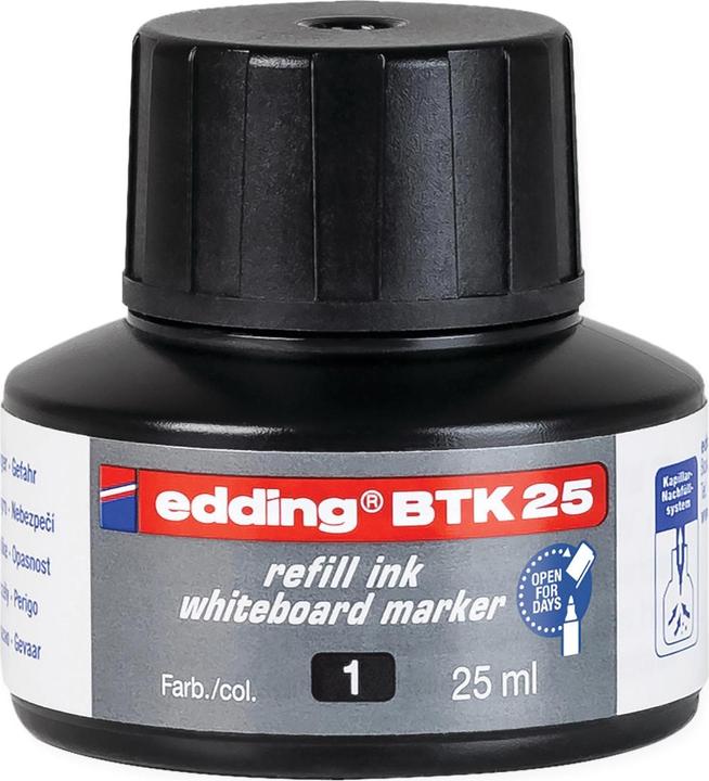 Edding Nachfülltuschen BTK 25 (Marker Nachfülltusche, Schwarz, 48 mm)