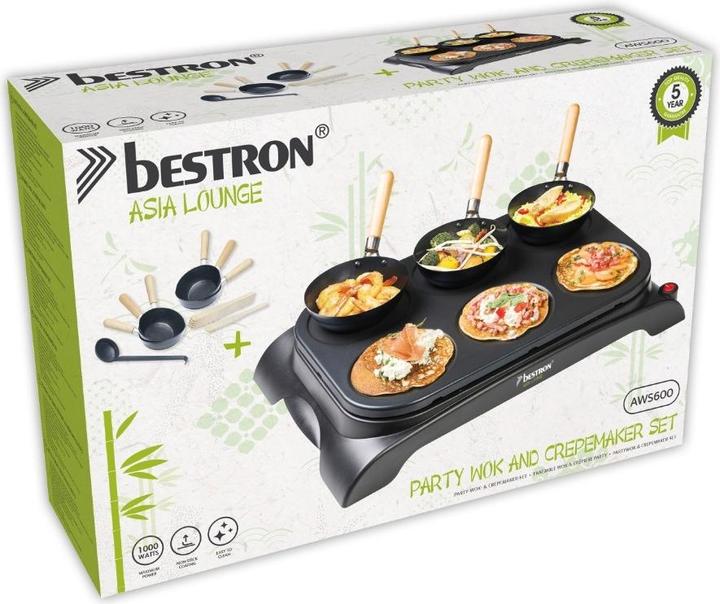 Produktbild Bestron Party-Wok- & Crepemaker-Set