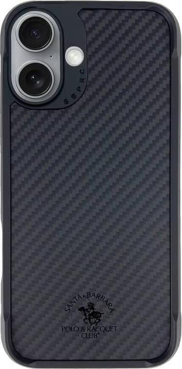 Produktbild RPD iPhone 16 - Santa Barbara Polo & Racquet Club - Elvis Carbon-Style schwarz (Apple iPhone 16)