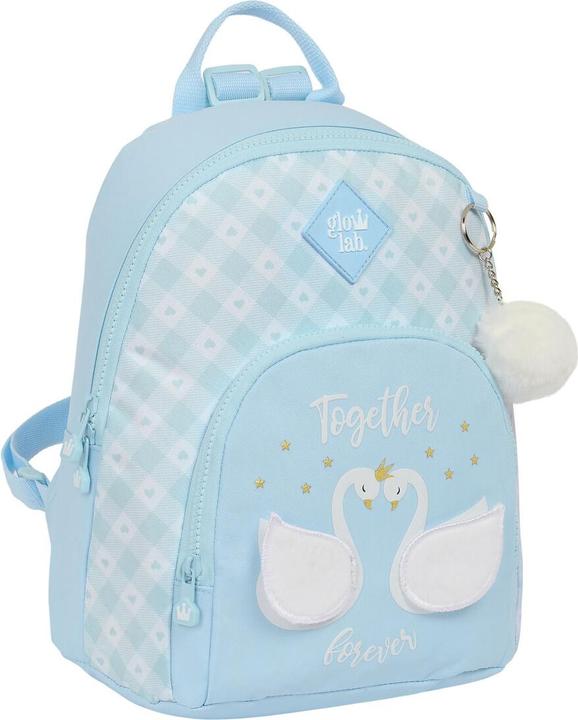 Actual product image Safta Backpack Glow Lab Cisnes Mini Light blue 25 x 30 x 13 cm