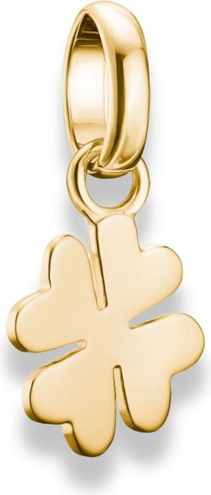 Thomas Sabo Charm-Anhänger Glücksklee Connect vergoldet (Silber 925)