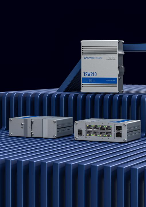 Produktbild Teltonika Tsw210 Unmanaged Industrial Switch (10 Ports)
