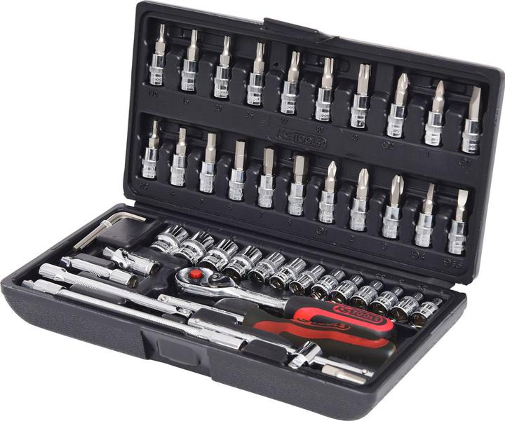 Produktbild KS Tools 1/4" CHROMEplus Steckschlüssel-Satz (14 mm, 12 mm, 13 mm, 10  mm, 11 mm, 8 mm, 9 mm, 5 mm, 4 mm, 7 mm, 6 mm, 3 mm)