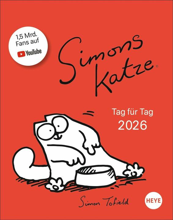 Produktbild Simons Katze Tagesabreisskalender 2026 (11 x 14 cm, Deutsch)