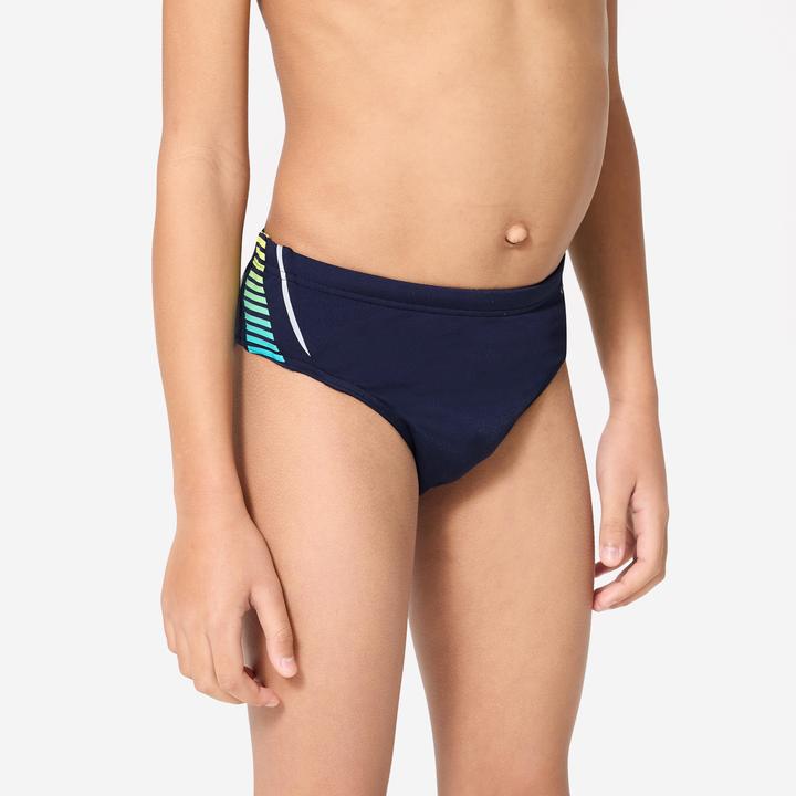 Produktbild Nabaiji Badehose Slip Jungen - 900 Yoke blau/gelb (8, 9, 10)