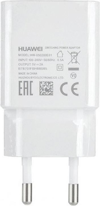 Produktbild Huawei HW-050200E01 USB EU Reiseladegerät 2A in weiss Bulk