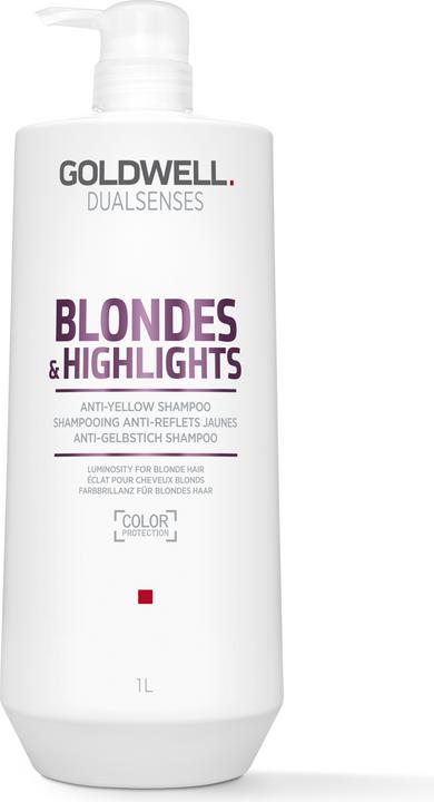 Produktbild Goldwell Dualsenses Blondes & Highlights Anti-Yellow Shampoo szampon do włosów blond (1000 ml, Flüssiges Shampoo)