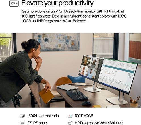 Produktbild HP 527pq (2560 x 1440 Pixel, 27")