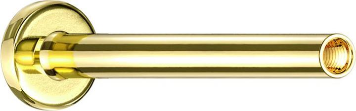 Produktbild Star Piercing Micro Labret-Stab vergoldet mit 0.8 mm Innengewinde (Chirurgenstahl 316L)