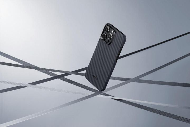 Actual product image Pitaka MagEZ Case 4 600D for iPhone 15 Pro Black/Grey Twill (Apple iPhone 15 Pro)