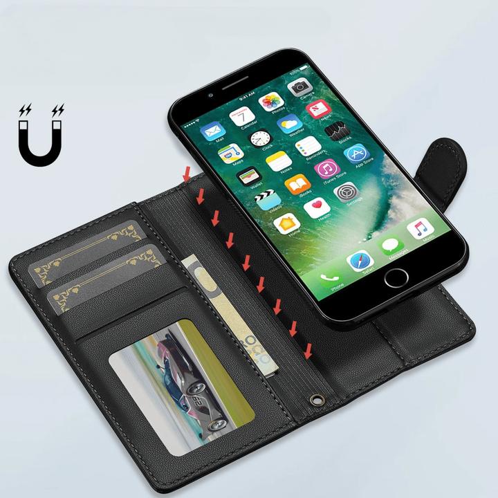 Produktbild LC.Imeeke iPhone SE / 8 / 7 - Teilbare Brieftasche 2-in-1 Handyhülle (Apple iPhone SE (3rd Gen), Apple iPhone 7, Apple iPhone 8, Apple iPhone SE (2nd Gen))