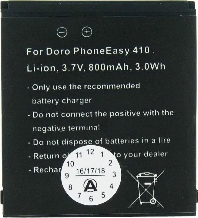 Produktbild Doro Akku PhoneEasy 410, Phone Easy 610, SHELL01A Care Clamshell