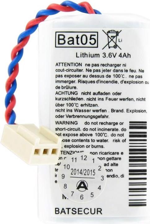Actual product image AccuCell Pufferbatterie für Alarmanlage BATLi05, BAT05 (1 pcs., 14500, 4000 mAh)