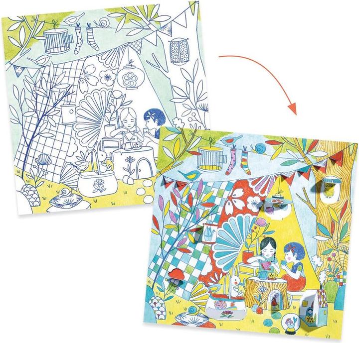 Image du produit Djeco Surprise colorée Les cabanes de Nina