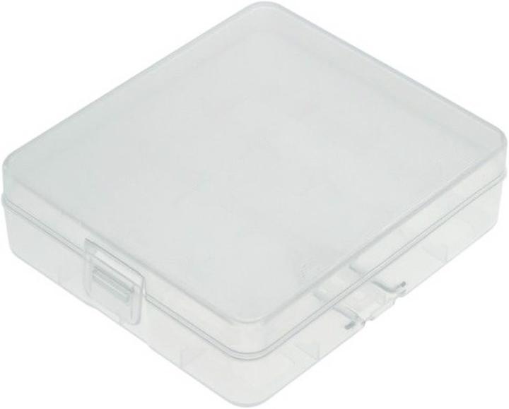 AccuCell Universal AccuSafe Aufbewahrungsbox für 1 bis 4 Stück 18650 Li-ion Akku mit bis zu 68mm länge