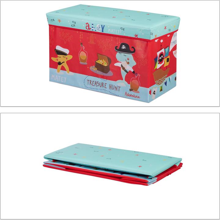 Immagine prodotto Relaxdays Pouf contenitore per bambini