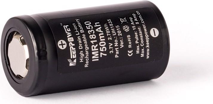 Immagine prodotto Keeppower Akku IMR18350 (1 pz., 18350, 750 mAh)
