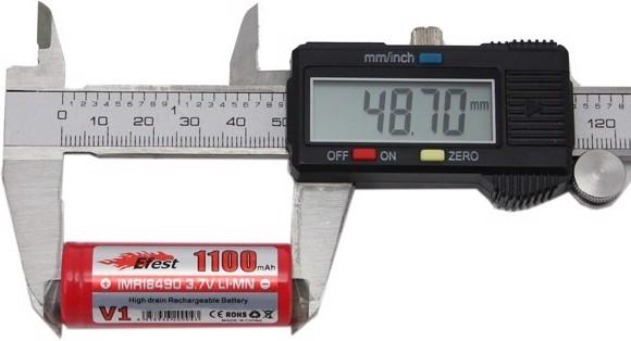 Actual product image Efest Battery IMR 18490 V1 (18490)
