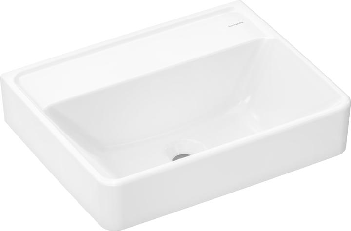 hansgrohe Xanuia Q Handwaschbecken, ohne Hahnloch, ohne Überlauf, 500x390mm, weiss (530 mm, 200 mm)