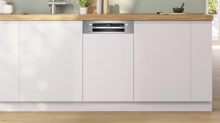 Immagine prodotto Bosch Hausgeräte Serie 4, Lavastoviglie semintegrata, 45 cm, acciaio inox, SPI4HMS49E