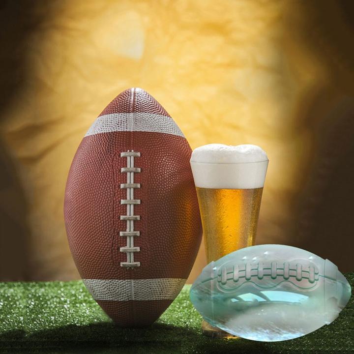 Produktbild König Design Silikon Eiswürfelform Football Eisform Whisky Runden Ice Ball Eiswürfelbehälter