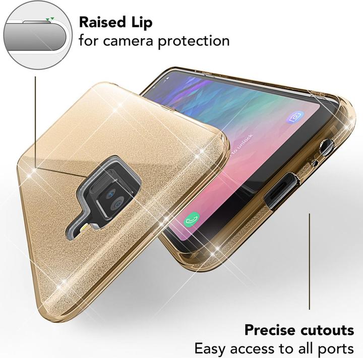 Produktbild Nalia Glitter Handyhülle (Samsung Galaxy A6+)