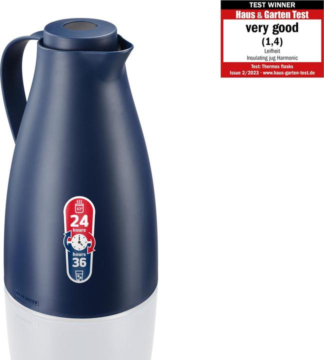 Actual product image Leifheit 28544 Harmonic Thermos 1l Blue (1 l)