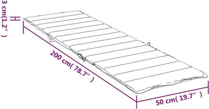 Immagine prodotto VidaXL Hayder (200 x 50 x 3 cm)