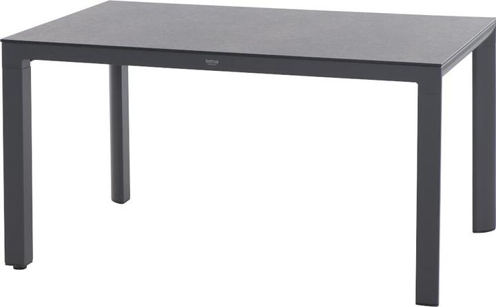 Actual product image Siena Garden Silva Dining Tisch 160x90cm matt anthrazit / HPL titan (160 cm)