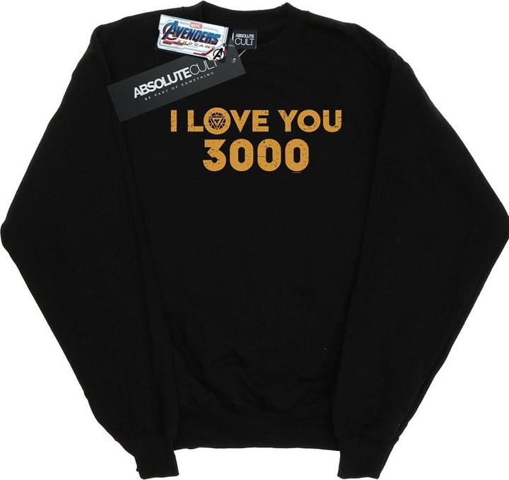 Jungen Avengers Endgame I Love You 3000 Arc Reactor Sweatshirt