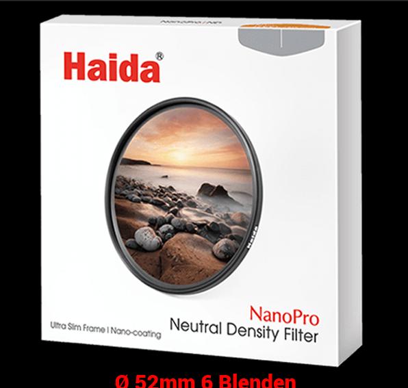 Produktbild Haida ND Filter Graufilter 6 Blenden 52 mm von (52 mm, ND- / Graufilter, 52 mm)