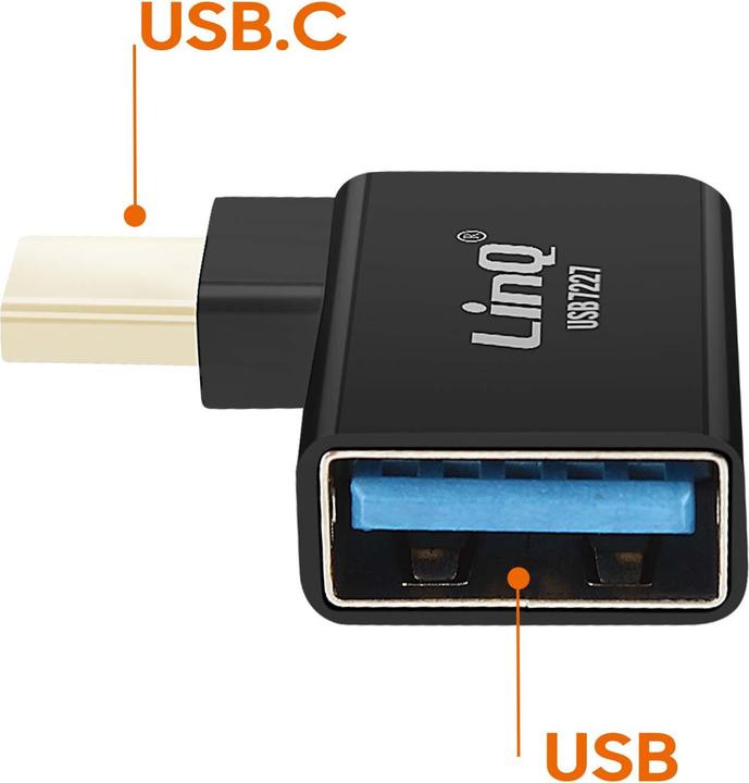 Produktbild LinQ OTG Adapter USB to USB-C (USB-A)