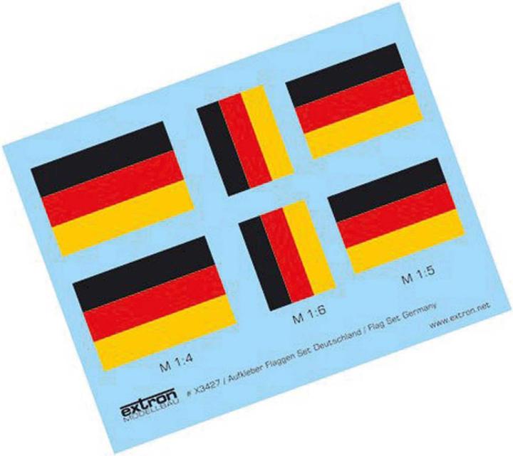 Produktbild Extron Modellbau Aufkleber Flaggensatz