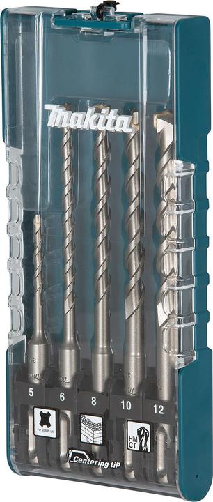 Produktbild Makita SDS+ Steinbohrer-Set 5-tlg. (5, 6, 8, 8 und 10 und 12 mm)