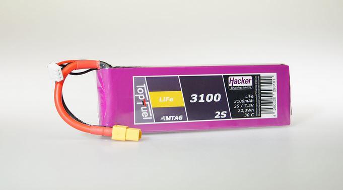 Produktbild Hacker LiFe Pack TF LiFe 3100mAh 2S MTAG (6.60 V, 3100 mAh)