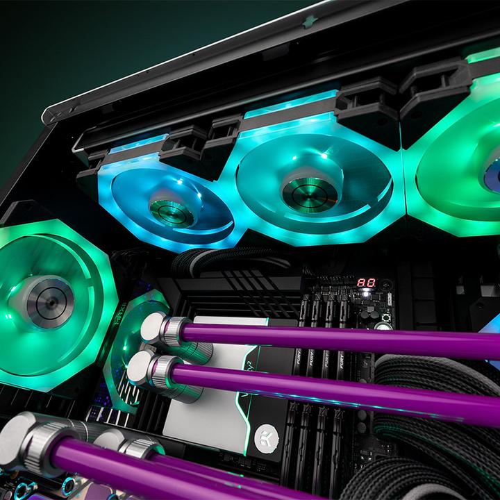 Image du produit EKWB EK-Quantum Impulse 120 D-RGB PWM Ventilateur - 120mm, noir (120 mm, 1 x)